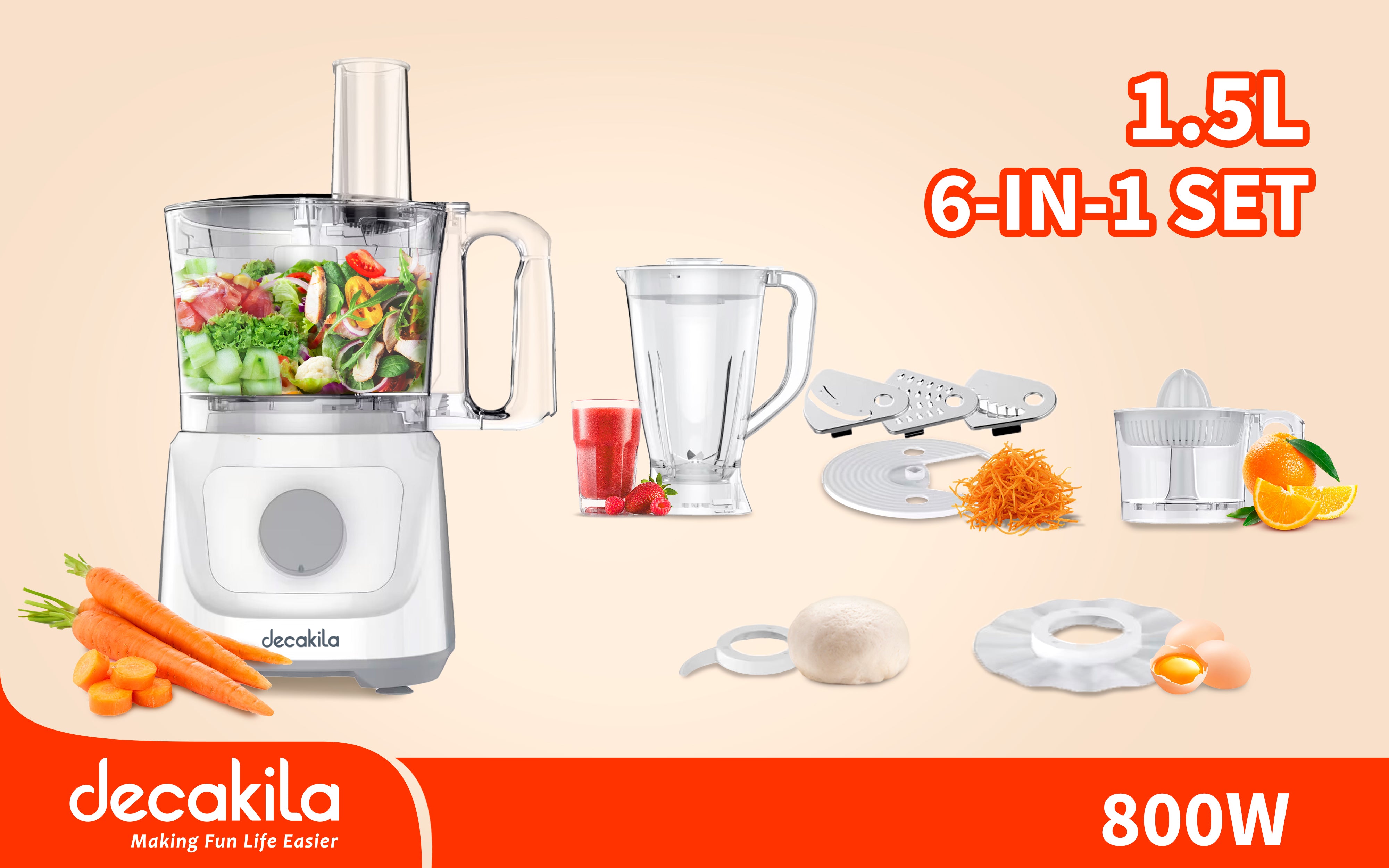 Food Processor (6-In-1 set)